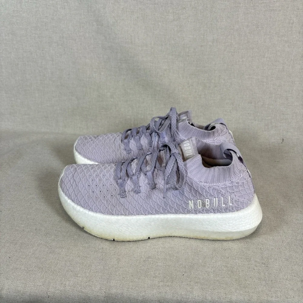 No Bull Drive Knit Runner Mens‎ Running Athletic Shoes Lilac Sz W8.5 M7 Lace Up